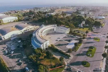 Vue aérienne de l'Île au Trésor